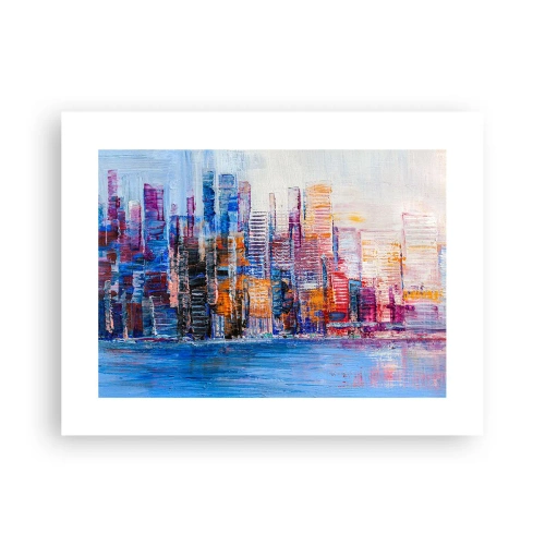 Affisch - En glädjefylld metropol - 40x30 cm