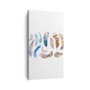 Canvastavla - Bild på duk - Lätta, färgglada och färgrika - 45x80 cm