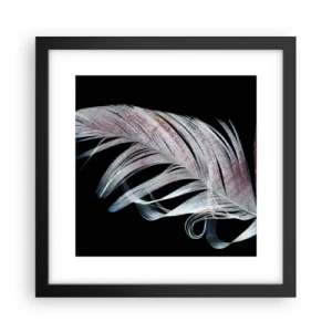 Affisch i svart ram - Tänk på smekning - 30x30 cm