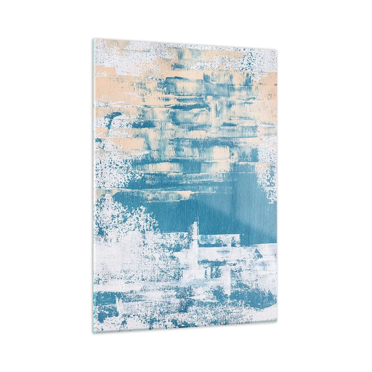Glastavla - Bild på glas - Genom istapp - 50x70 cm