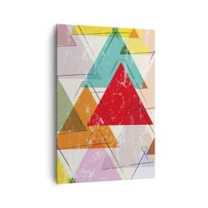 Canvastavla - Bild på duk - Tre gånger tre - 70x100 cm