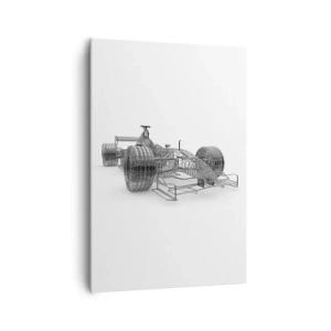 Canvastavla - Bild på duk - Perfekt konstruktion - hastighetens idé - 70x100 cm