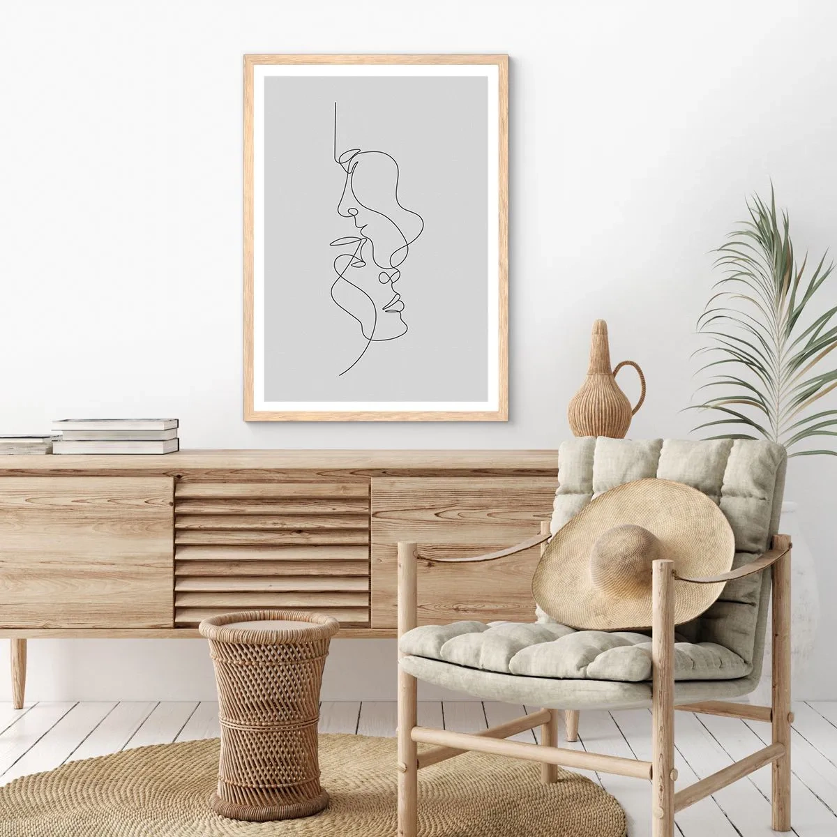 Affisch i ram av ljusek - Sentimentala lustens glöd - 30x40 cm