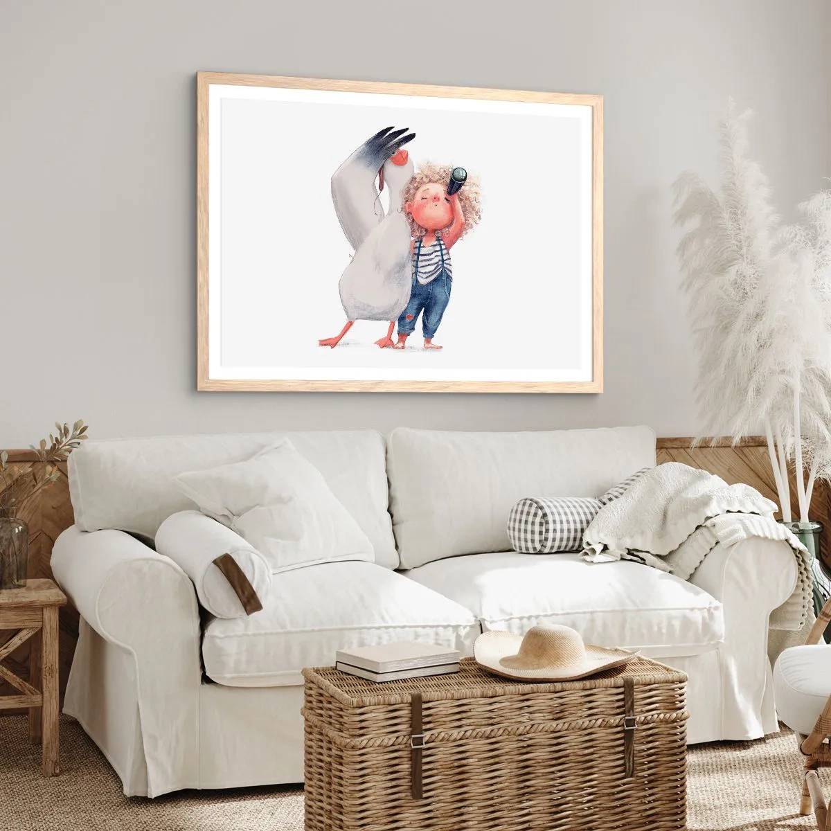 Affisch i ram av ljusek - Stora resans plan - 70x50 cm