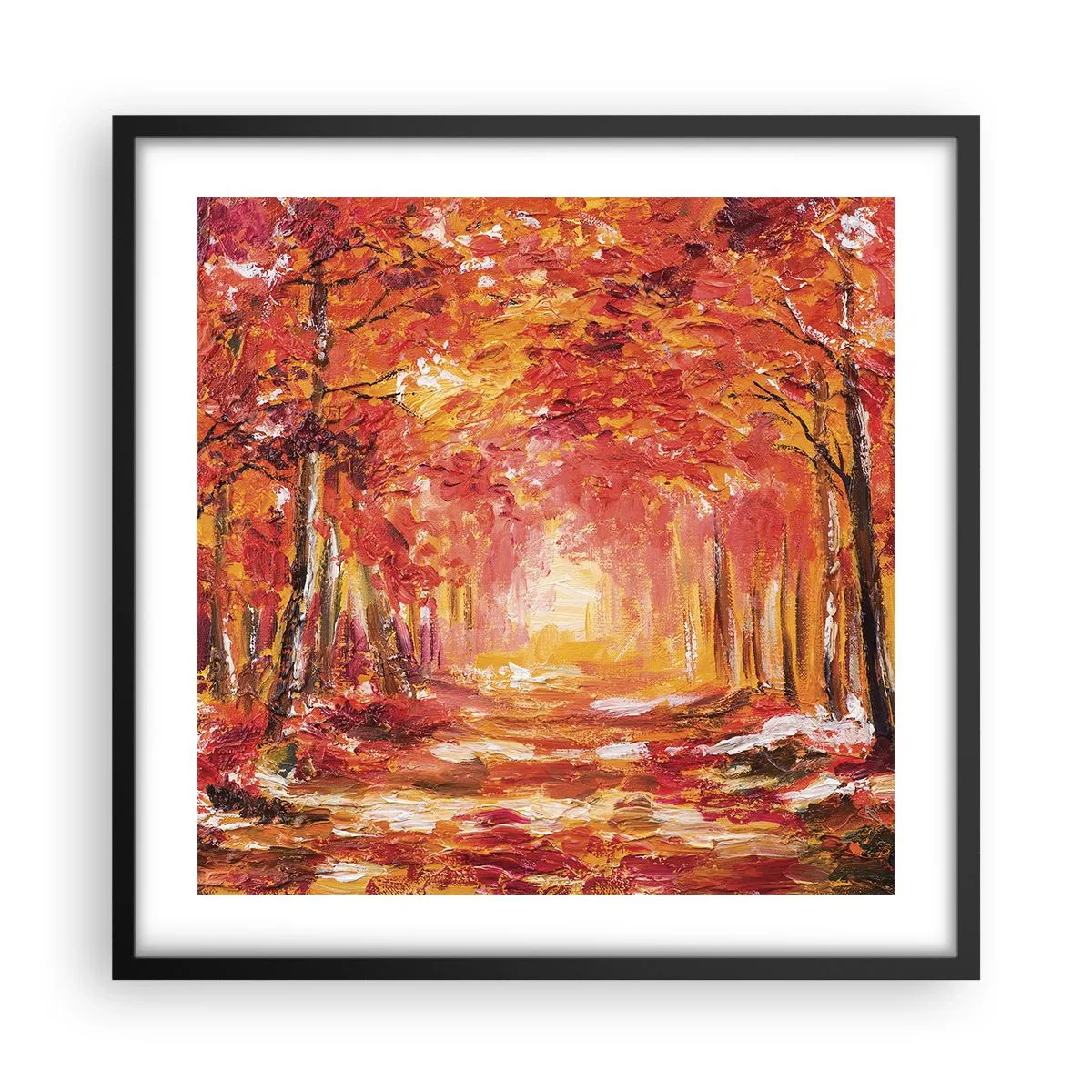Affisch i svart ram - Kopparskog - 50x50 cm