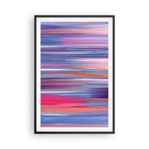 Affisch i svart ram - Uppstigning i regnbåge - 61x91 cm