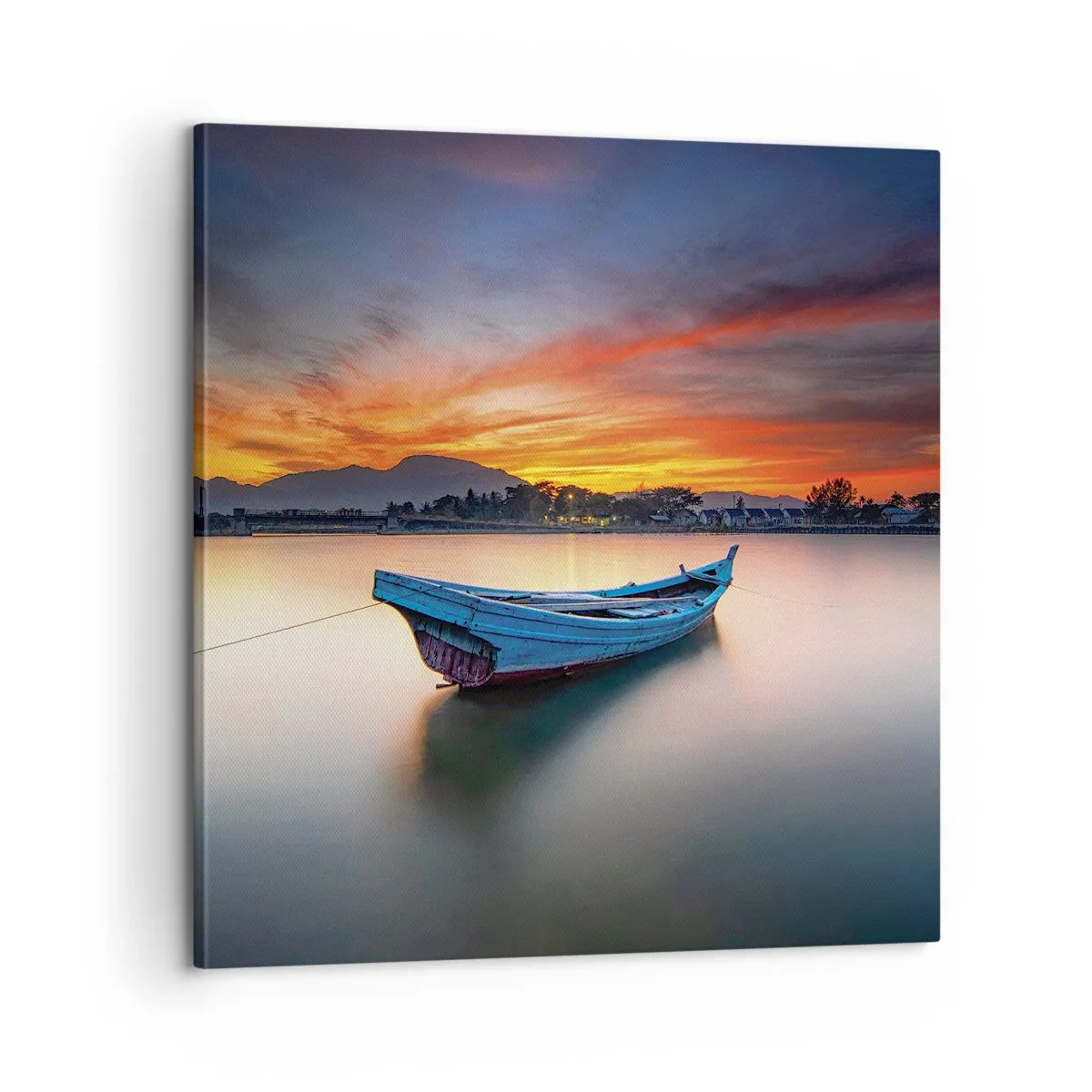 Canvastavla - Bild på duk - Det kommer en god natt - 60x60 cm
