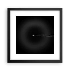 Affisch i svart ram - I en annan dimension - 30x30 cm