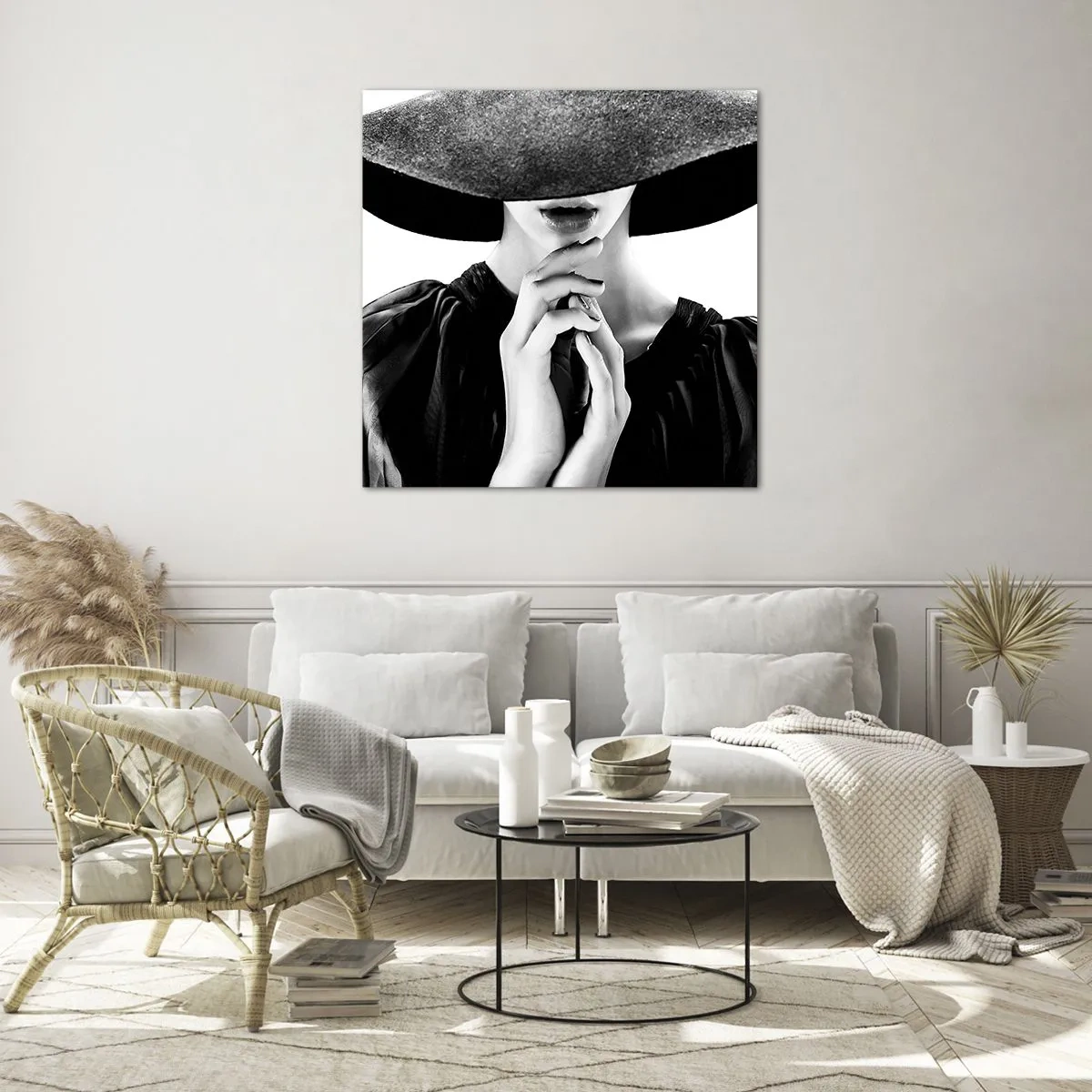 Glastavla - Bild på glas - Dold skönhet - 30x30 cm