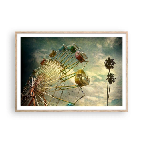 Affisch i ram av ljusek - Kommer att bli, kommer att bli kul.... - 100x70 cm