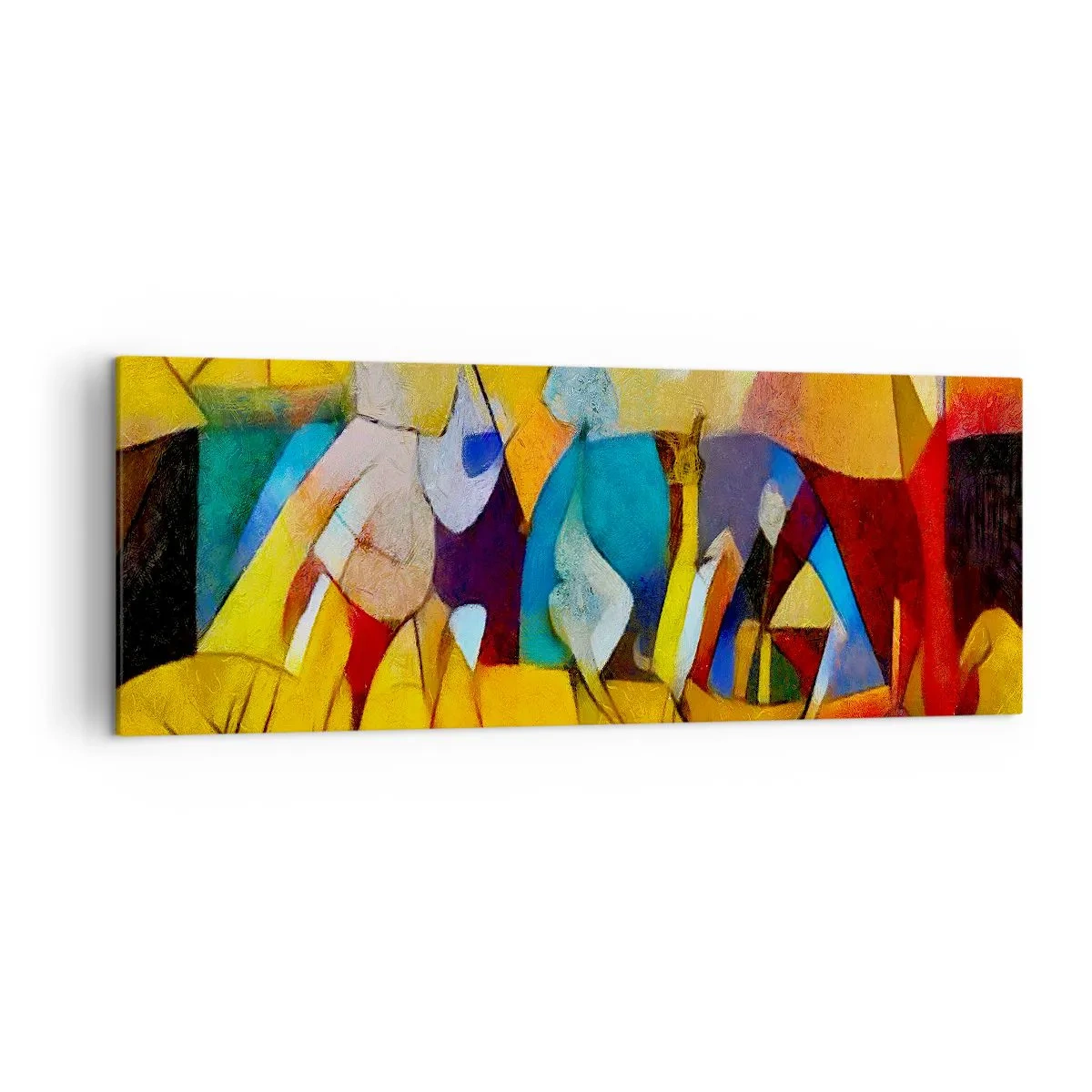 Canvastavla - Bild på duk - Sol - liv -glädje - 140x50 cm