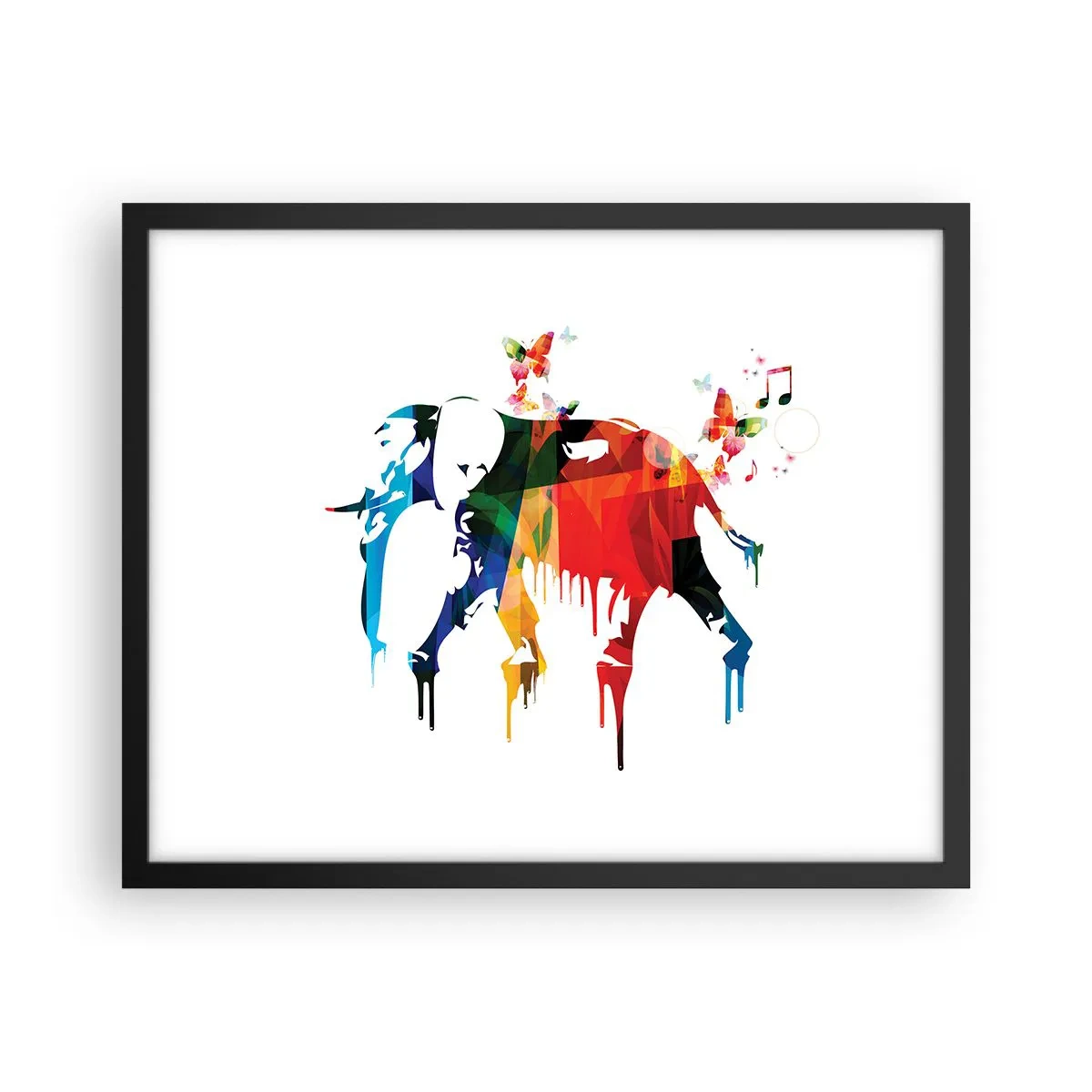 Affisch i svart ram - Var och en kan dansa - 50x40 cm