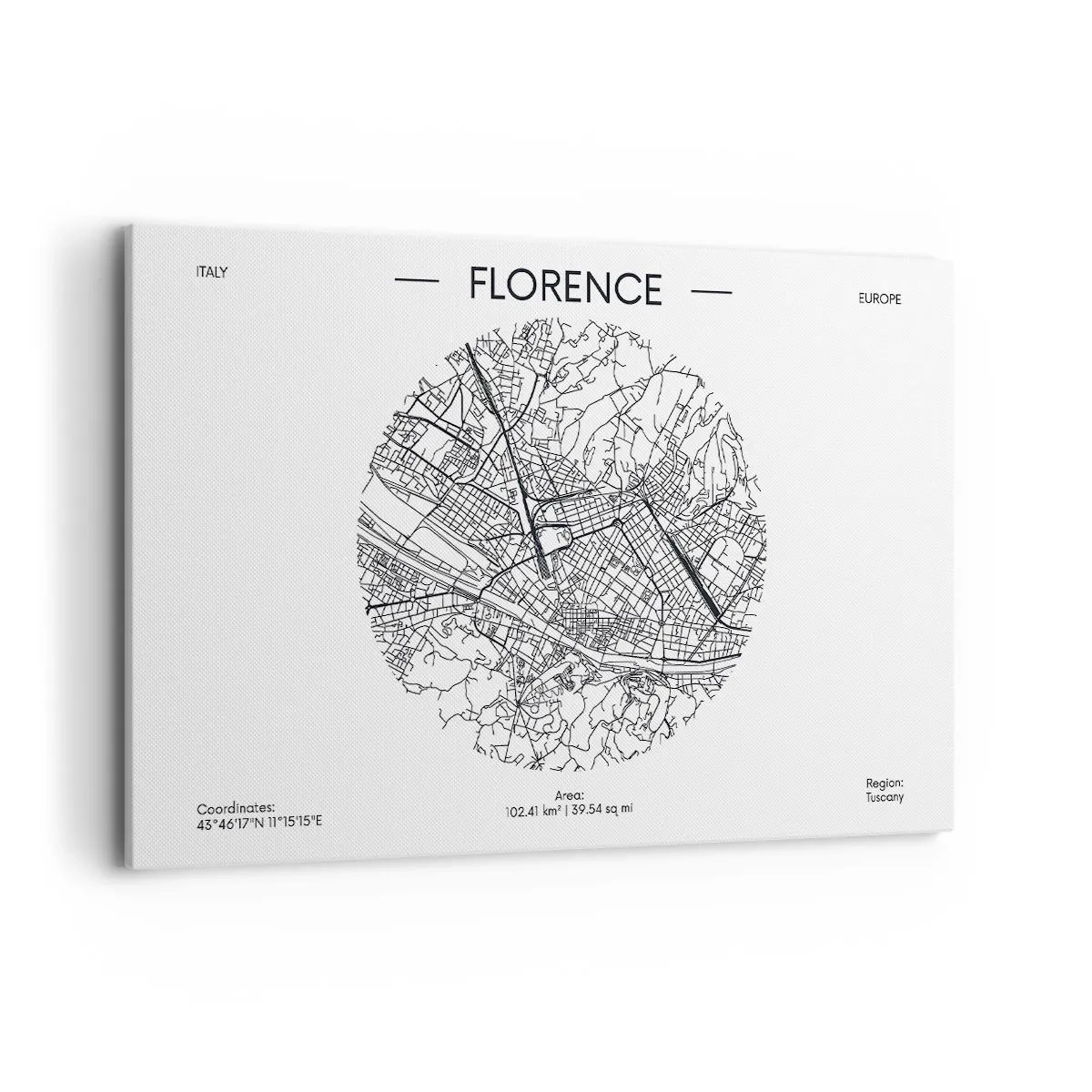 Canvastavla - Bild på duk - Florens anatomi - 120x80 cm