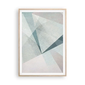 Affisch i ram av ljusek - Lugnt trots dynamiskt - 70x100 cm