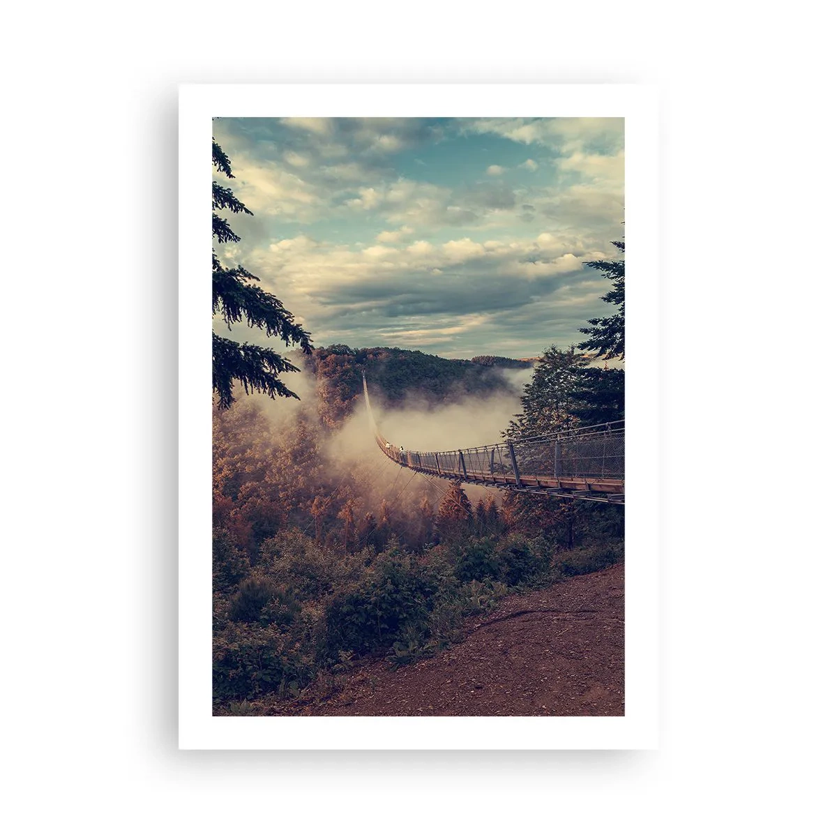 Affisch - Över höstskogen - 50x70 cm