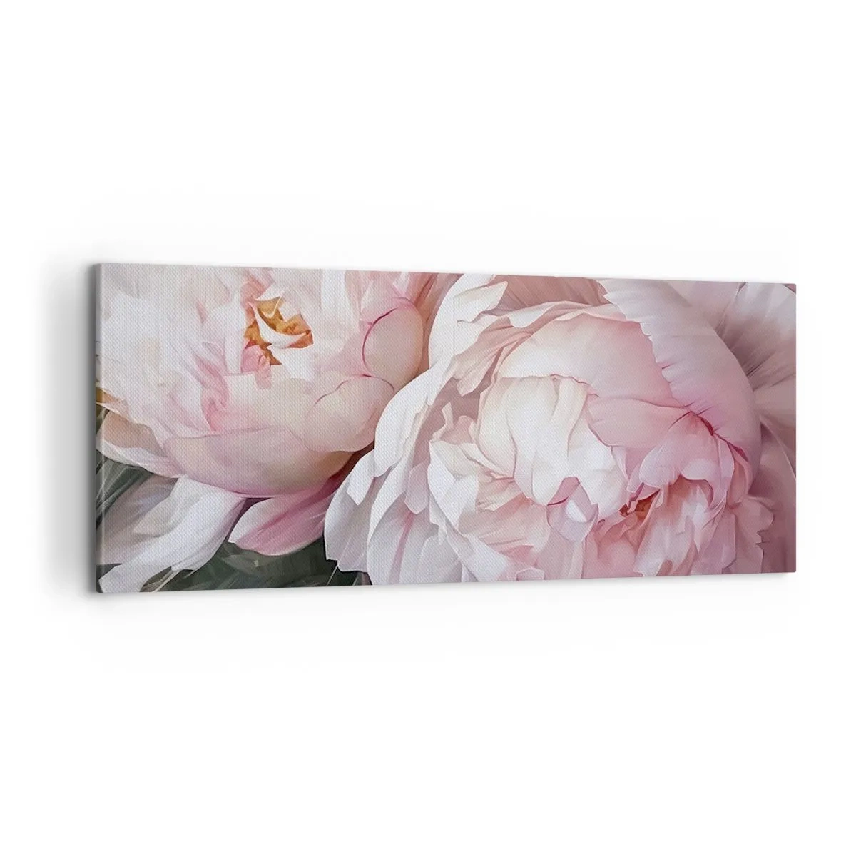 Canvastavla - Bild på duk - Fast i blomning - 100x40 cm