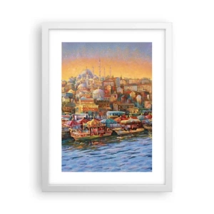 Affisch i vit ram - Istanbul-berättelse - 30x40 cm