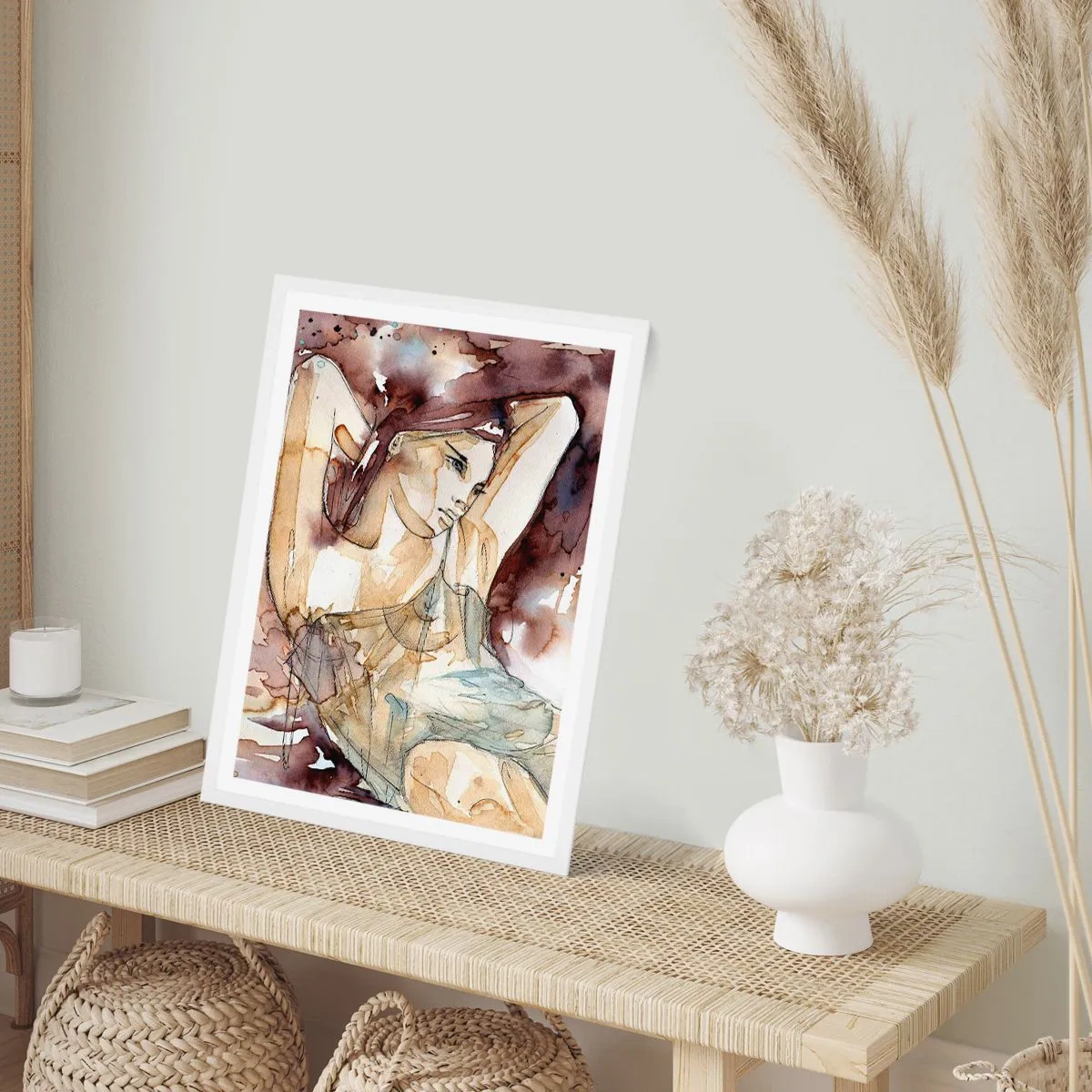 Affisch i vit ram - I lila stämningen - 70x100 cm