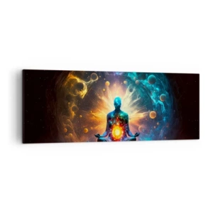 Canvastavla - Bild på duk - Kosmisk stillhet - 140x50 cm
