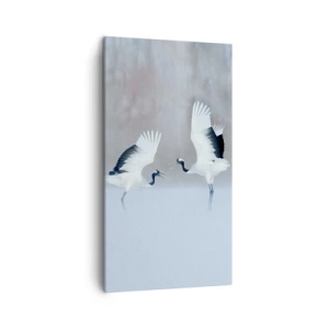 Canvastavla - Bild på duk - Dansen i dimman - 45x80 cm