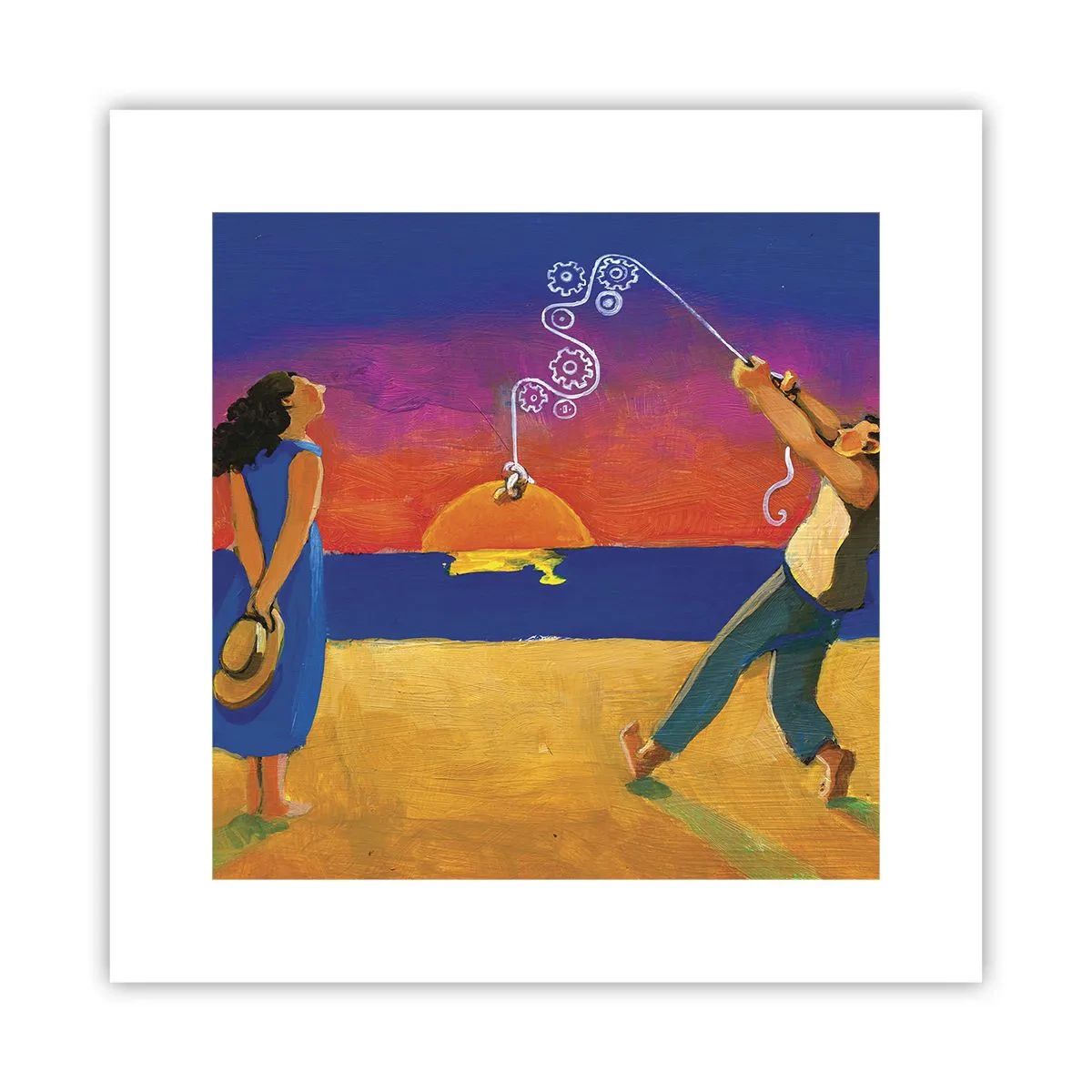 Affisch - Mer än en stjärna från himlen - 30x30 cm