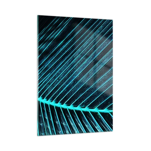 Glastavla - Bild på glas - Grön textur - 50x70 cm