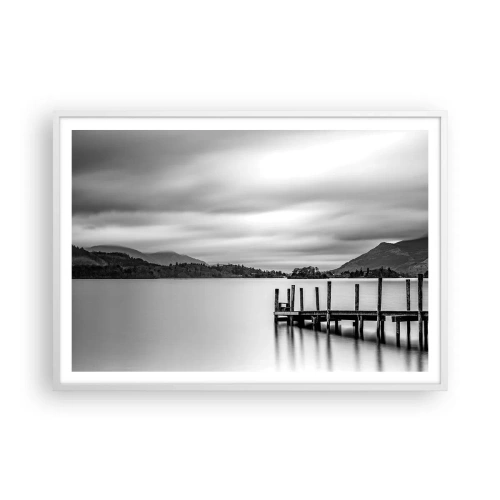 Affisch i vit ram - Mildhet och styrka - 100x70 cm