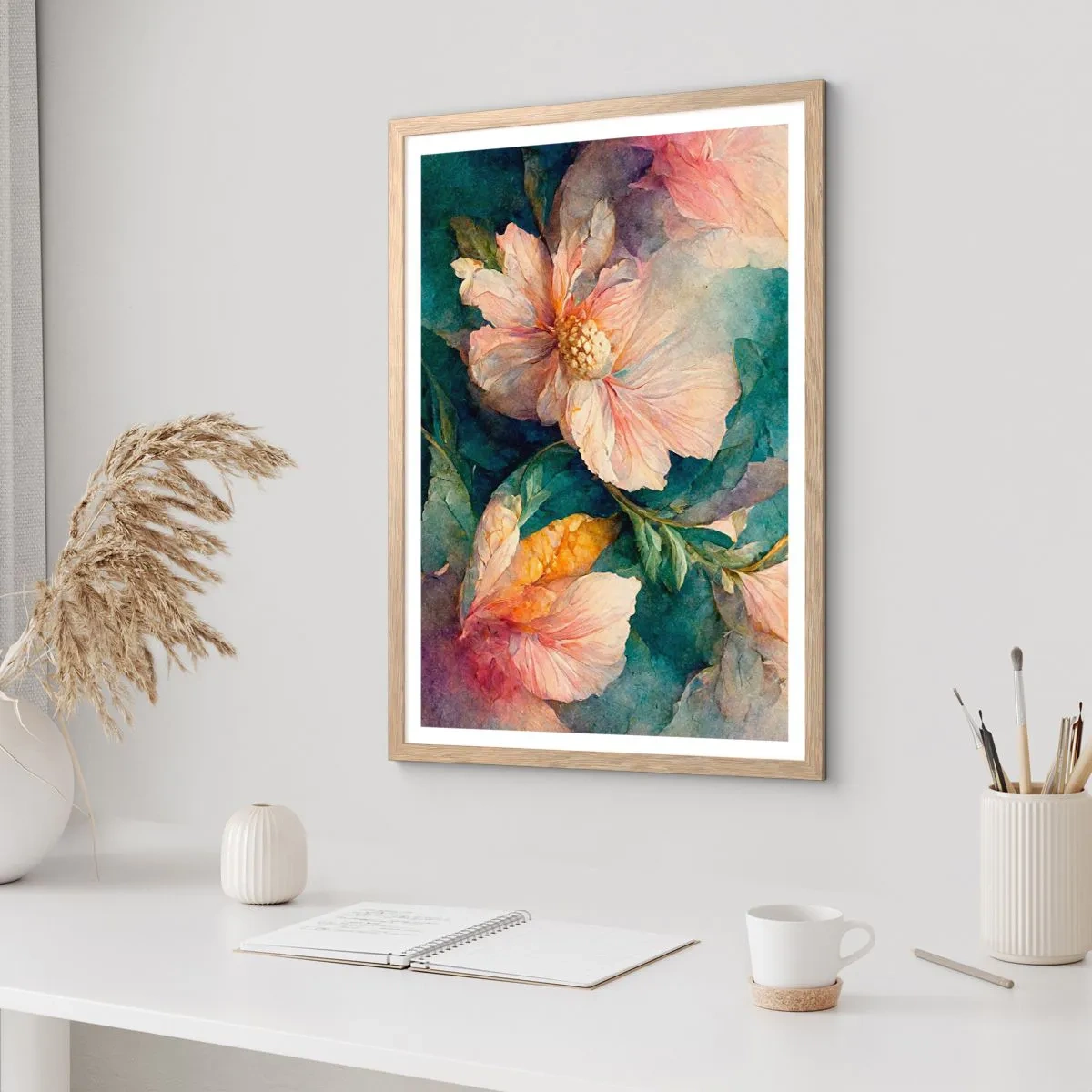 Affisch i ram av ljusek - Bara subtilitet - 70x100 cm