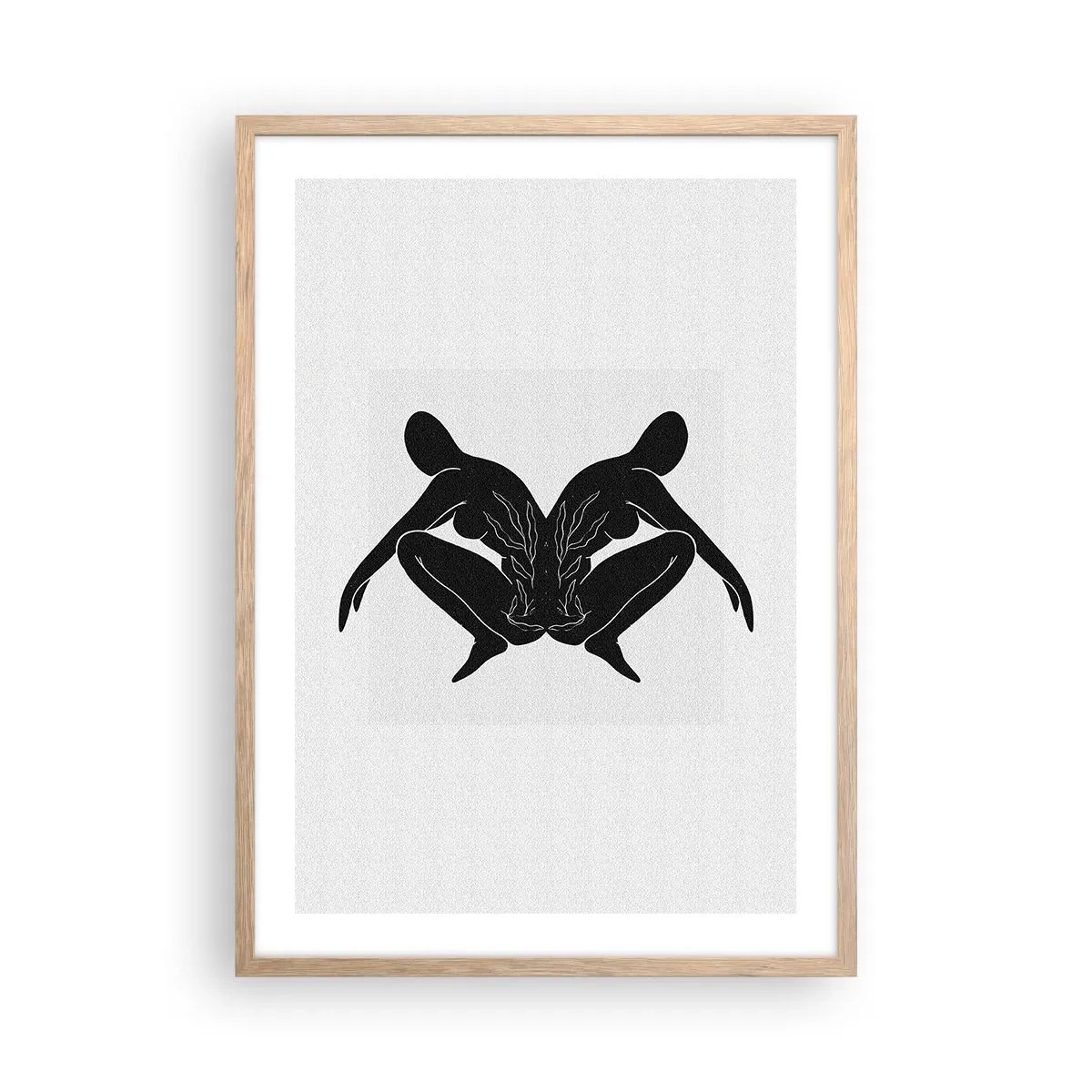 Affisch i ram av ljusek - En delad själ - 50x70 cm