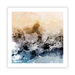 Affisch - Dränkta i dimman - 50x50 cm