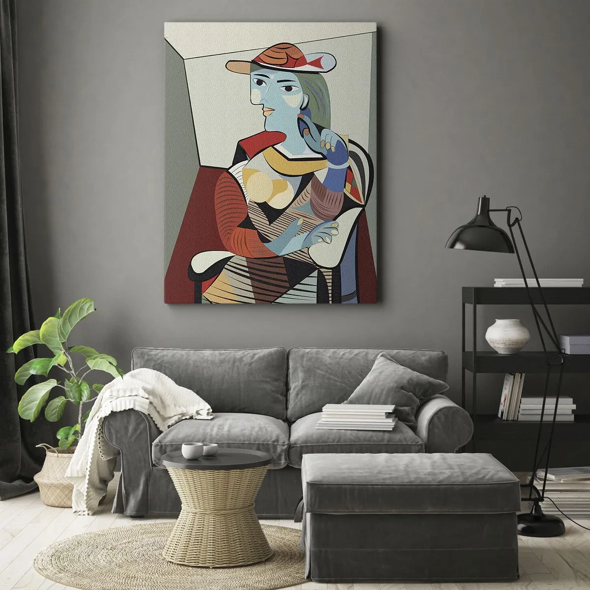 Canvastavla - Bild på duk - Genom Picassos ögon - 50x70 cm