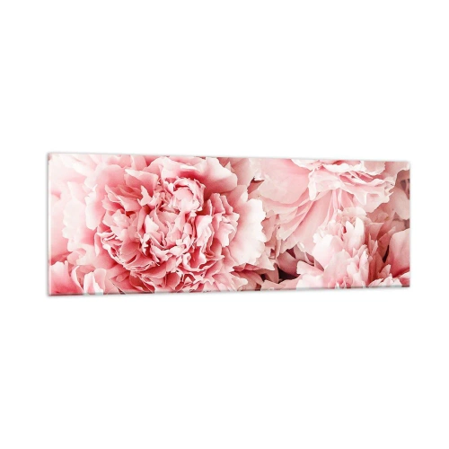 Glastavla - Bild på glas - Rosa dröm - 90x30 cm
