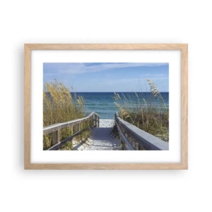 Affisch i ram av ljusek - I solen, i vinden - 40x30 cm