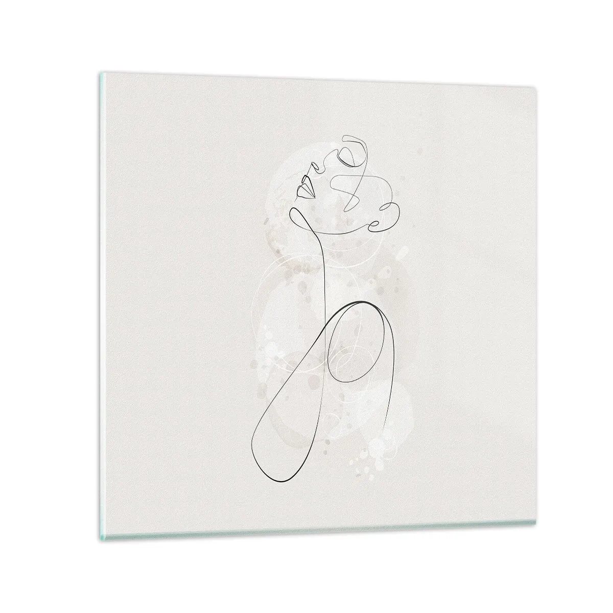 Glastavla - Bild på glas - Skönhetens spiral - 70x70 cm