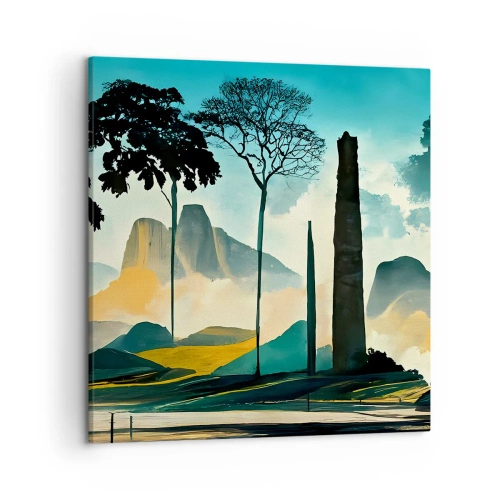 Canvastavla - Bild på duk - Fortfarande högre och högre - 50x50 cm