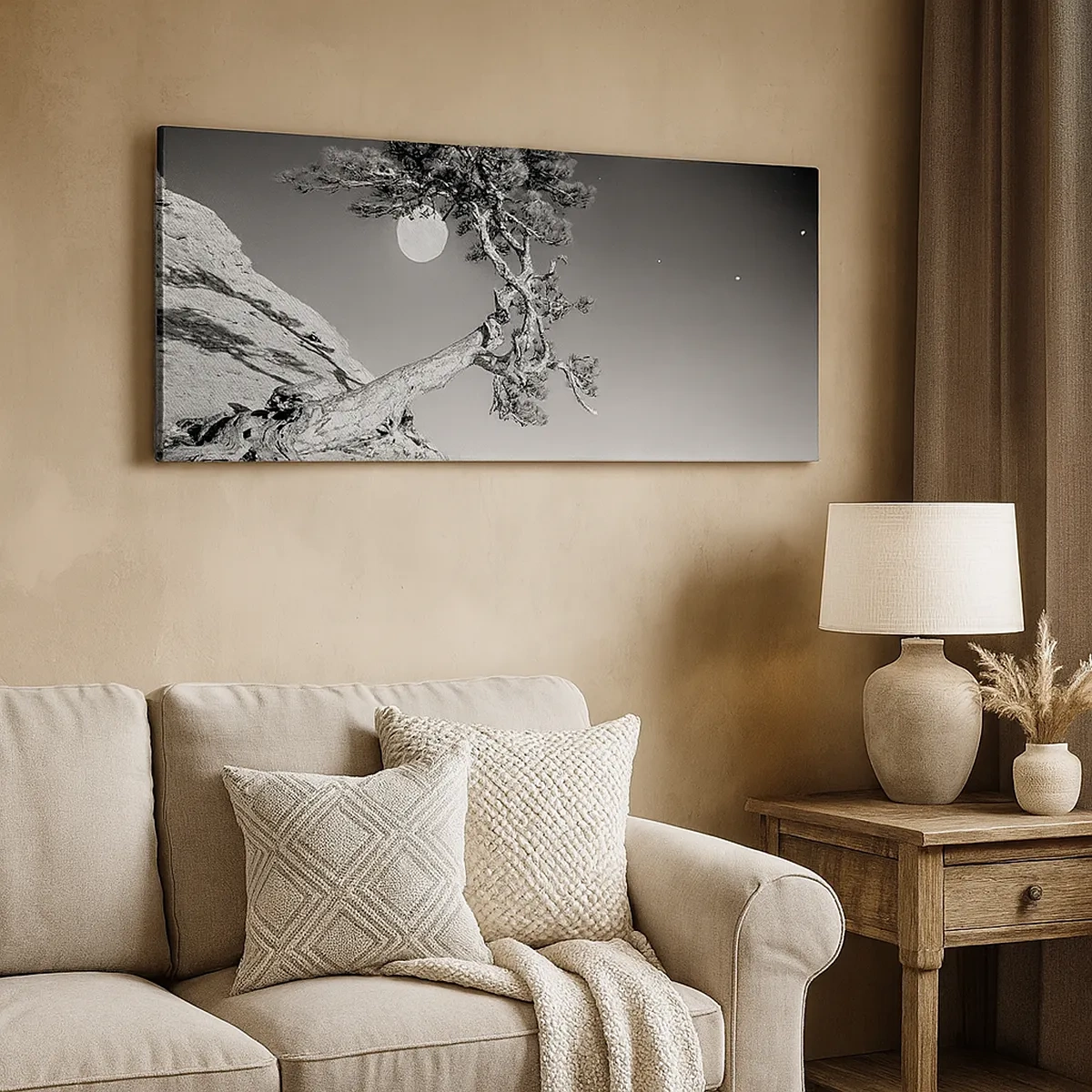 Canvastavla - Bild på duk - Segerrik kämpe - 30x30 cm