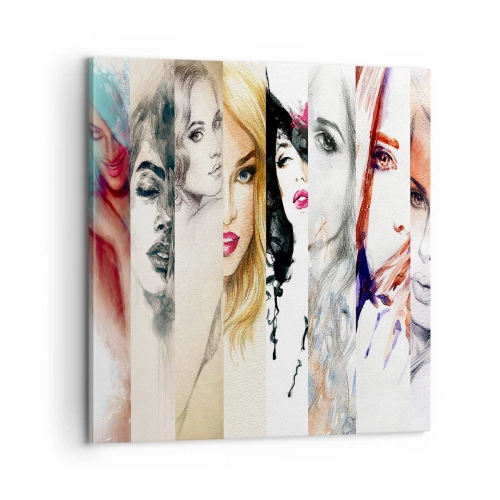 Canvastavla - Bild på duk - Det är alltid DU - 60x60 cm