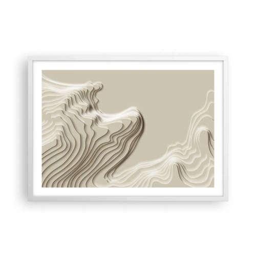 Affisch i vit ram - Konstens topografi - 70x50 cm