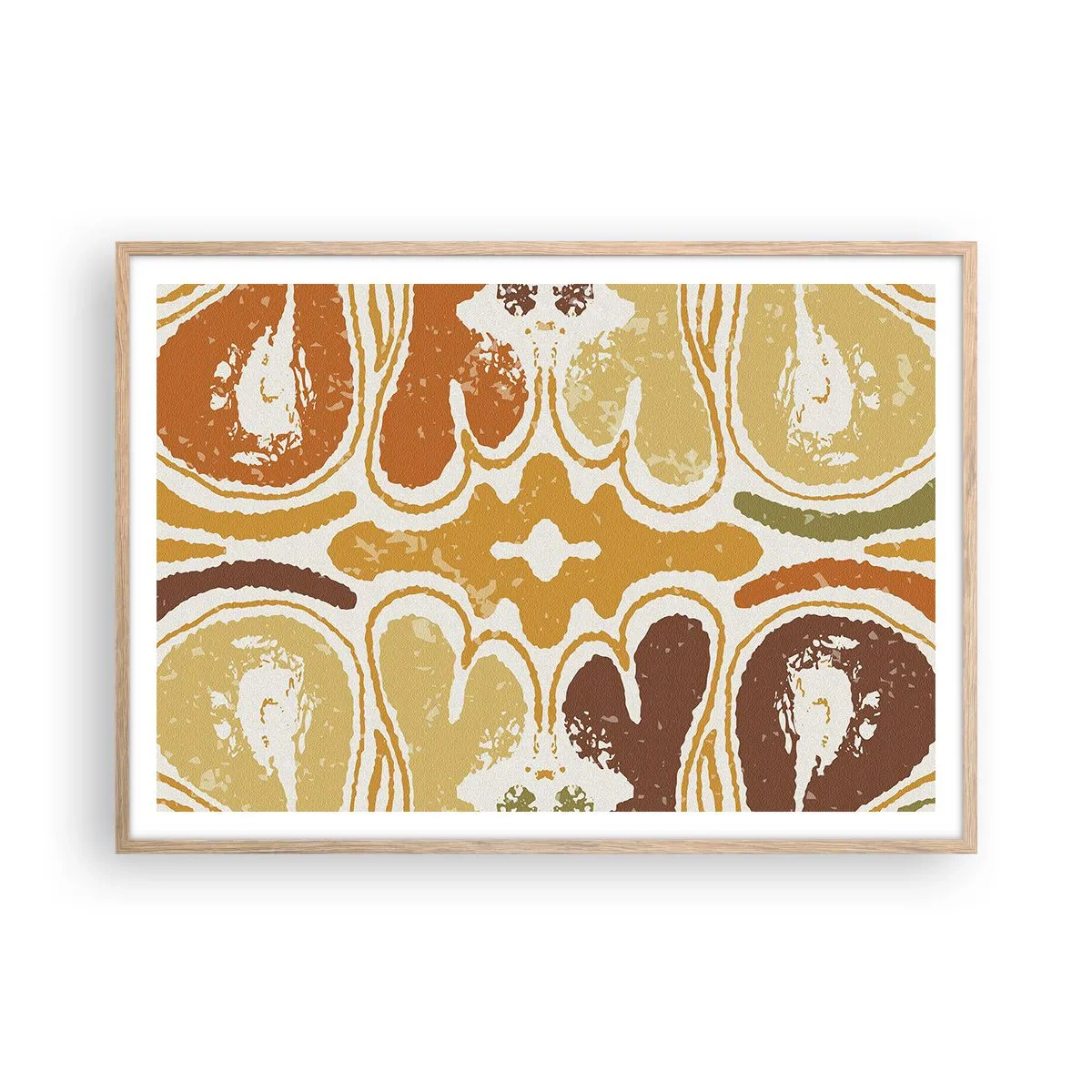 Affisch i ram av ljusek - Sentimental abstraktion - 100x70 cm