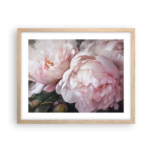 Affisch i ram av ljusek - Fast i blomning - 50x40 cm