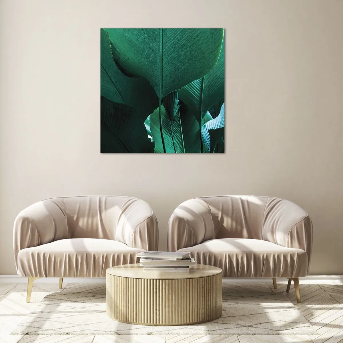 Glastavla - Bild på glas - Vända mot ljuset - 40x40 cm