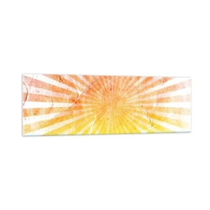 Glastavla - Bild på glas - Solupp- och nedgångar - 160x50 cm