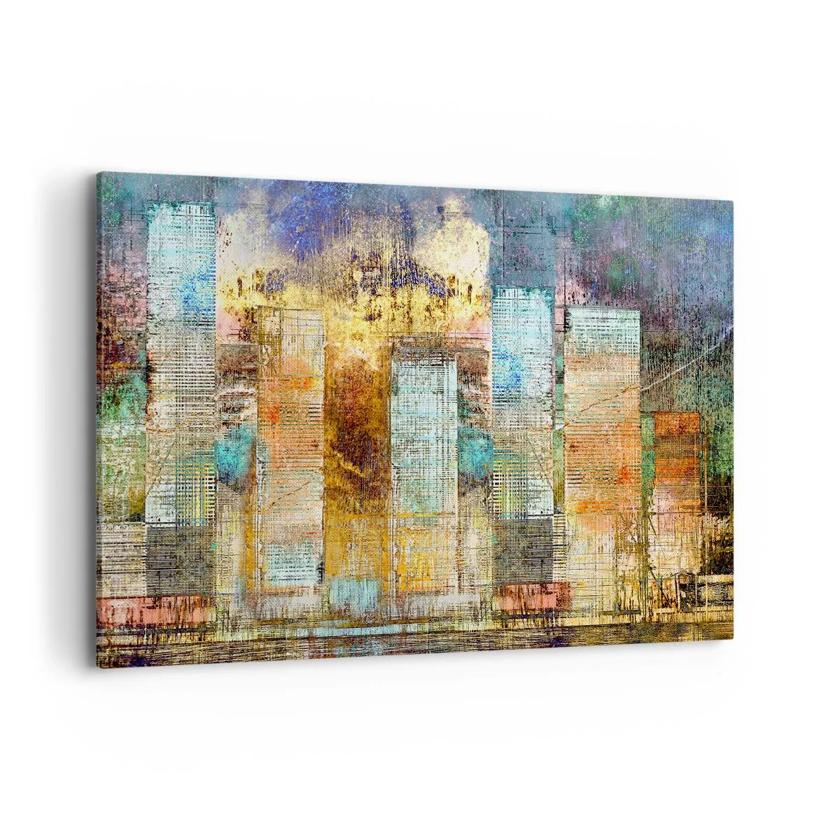 Canvastavla - Bild på duk - Solig metropol - 120x80 cm