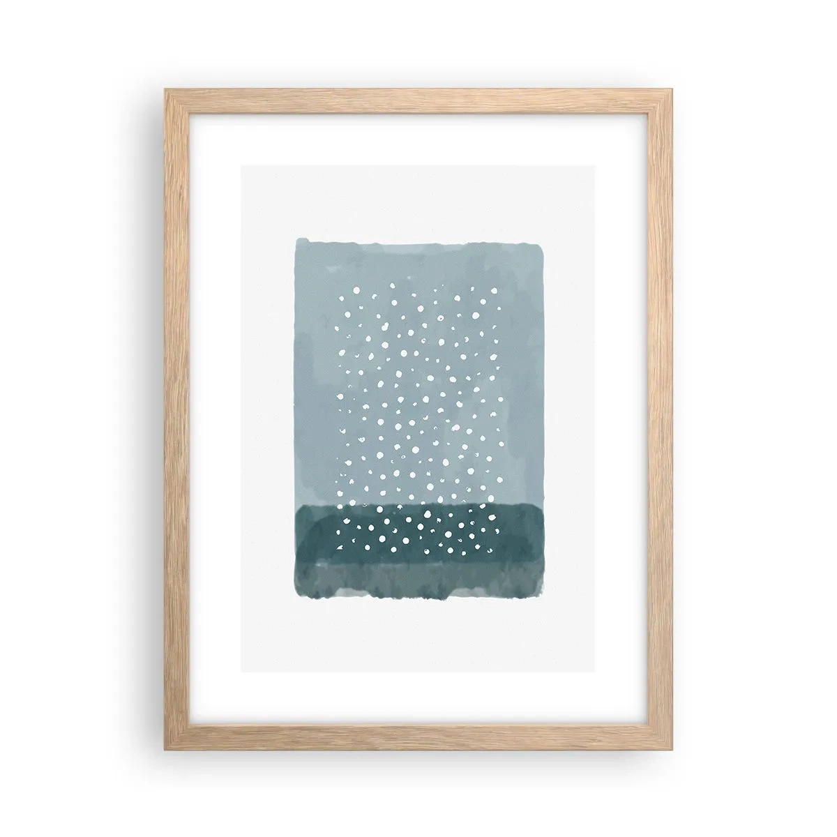 Affisch i ram av ljusek - Uppstådda ur det blåa - 30x40 cm