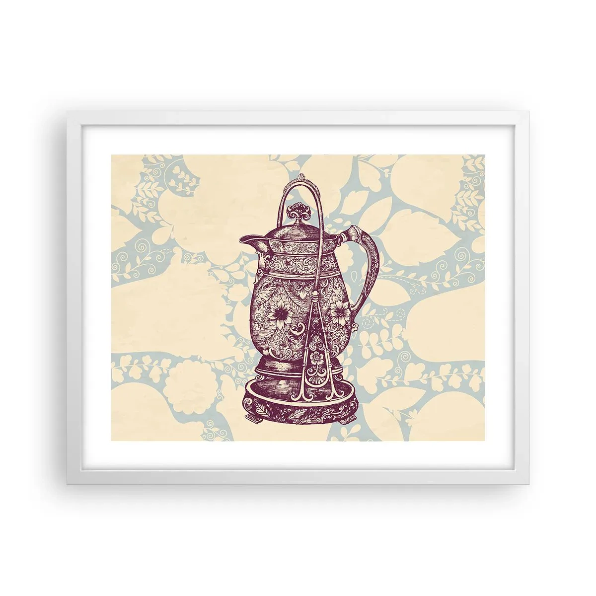 Affisch i vit ram - Skönhet av det vardagliga livet - 50x40 cm