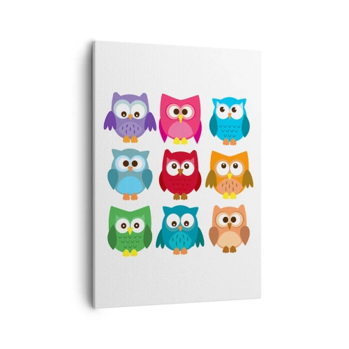 Canvastavla - Bild på duk - Att vara olika på roligt sätt - 50x70 cm