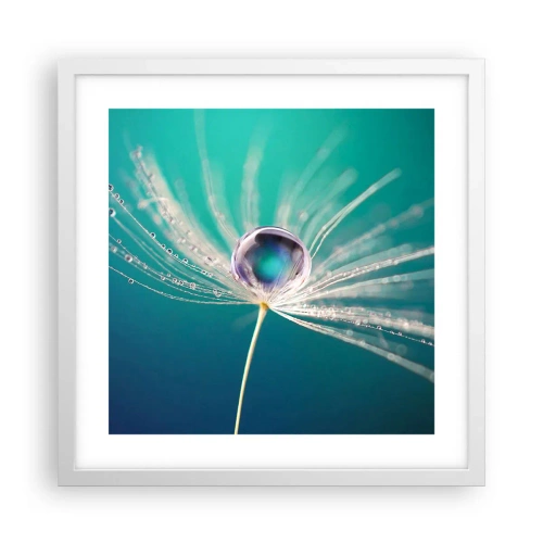 Affisch i vit ram - Mystisk stund - 40x40 cm