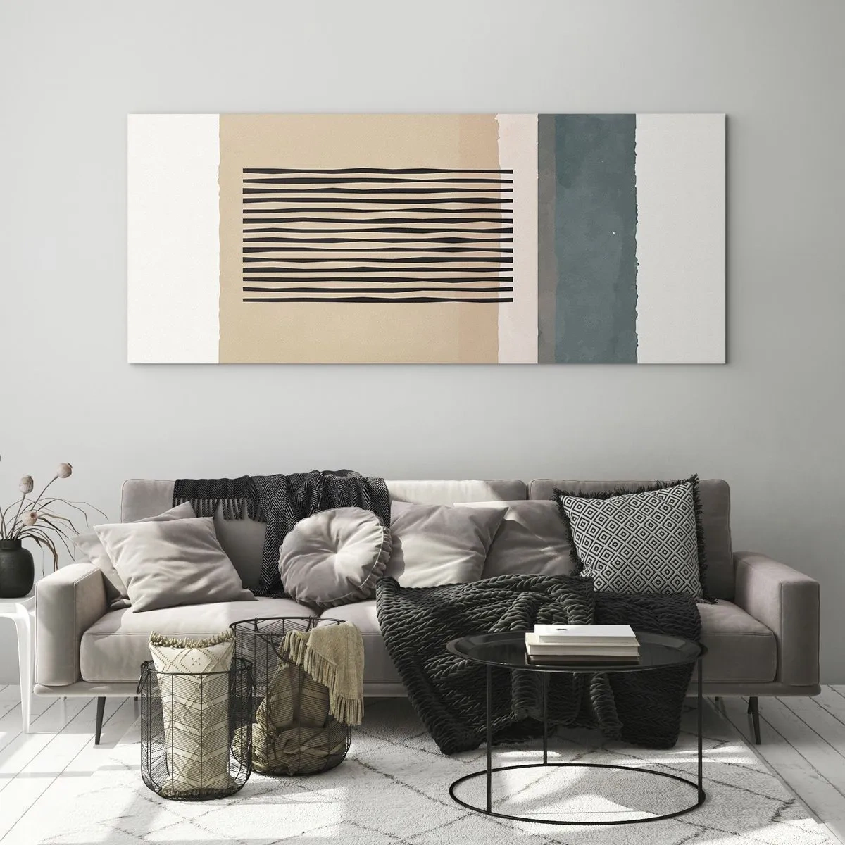 Glastavla - Bild på glas - Allt väl - 160x50 cm