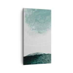 Canvastavla - Bild på duk - Ett möte med dimma - 55x100 cm