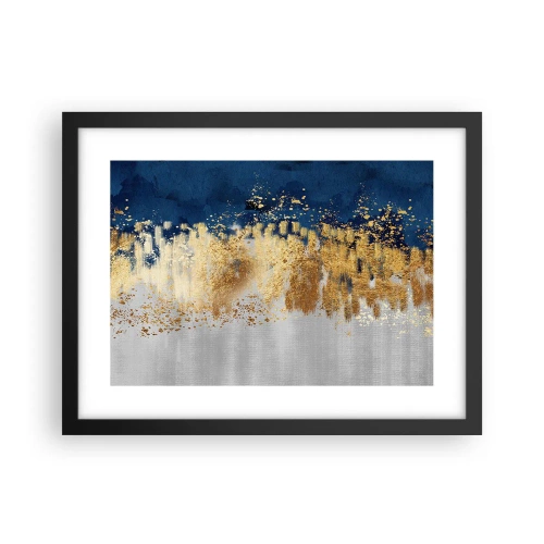 Affisch i svart ram - Modern komposition med blixt - 40x30 cm